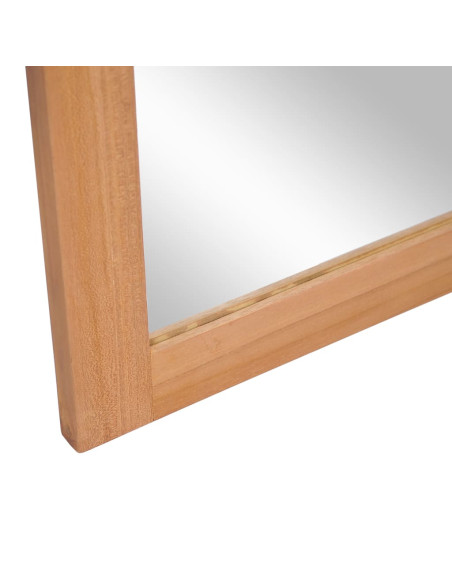 Specchio da Parete in Legno Massello di Teak 50x70 cm