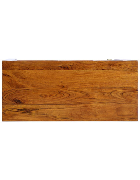 Scrivania  110x50x73 cm in legno massello di acacia