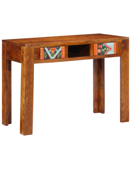Scrivania  100x50x75 cm in legno massello di acacia