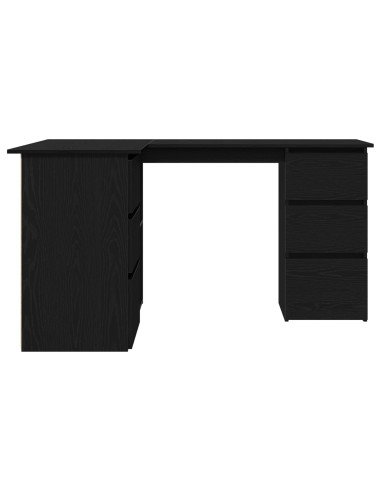 Scrivania Rovere Nero 145 x 100 x 76 cm Legno multistrato