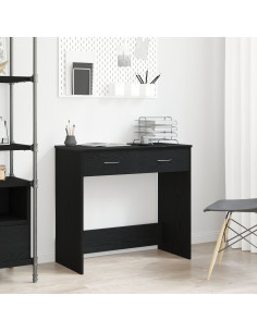 Scrivania Rovere Nero 80 x 40 x 75 cm Legno multistrato