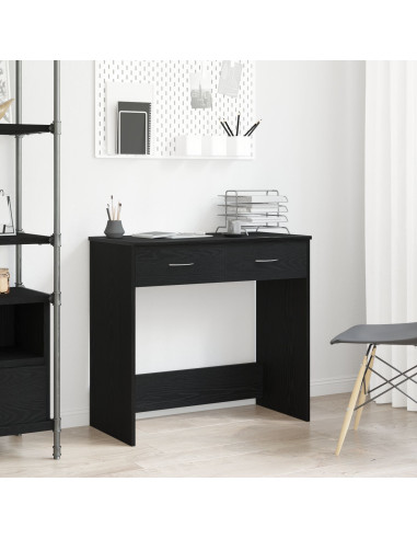 Scrivania Rovere Nero 80 x 40 x 75 cm Legno multistrato