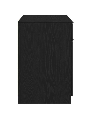 Scrivania Rovere Nero 100 x 50 x 75 cm Legno multistrato