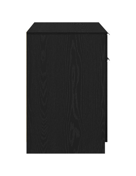 Scrivania Rovere Nero 100 x 50 x 75 cm Legno multistrato