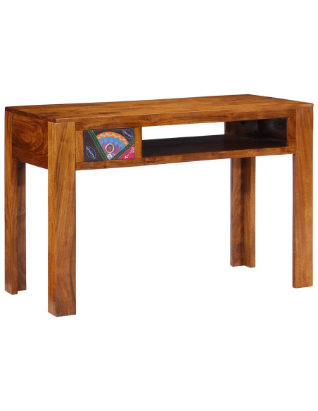 Scrivania  110x50x73 cm in legno massello di acacia