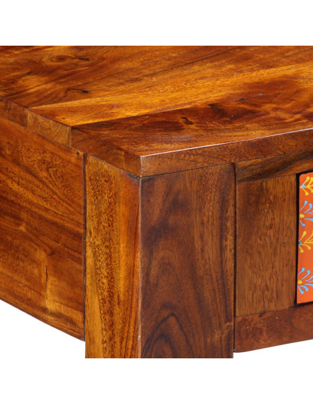 Scrivania  100x50x75 cm in legno massello di acacia