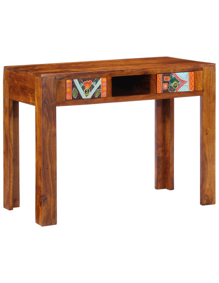 Scrivania  100x50x75 cm in legno massello di acacia