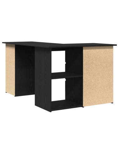 Scrivania Rovere Nero 145 x 100 x 76 cm Legno multistrato