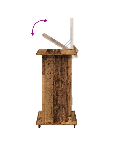 Podio Legno vecchio 55 x 55 x 107 cm Legno multistrato