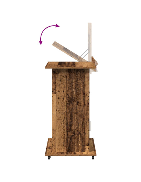 Podio Legno vecchio 55 x 55 x 107 cm Legno multistrato