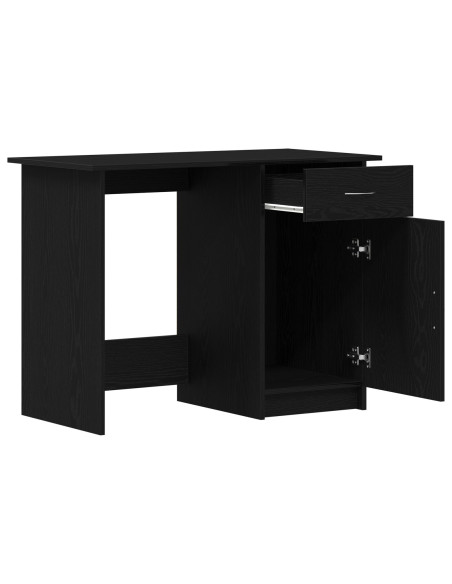 Scrivania Rovere Nero 100 x 50 x 76 cm Legno multistrato