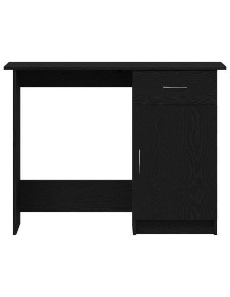 Scrivania Rovere Nero 100 x 50 x 76 cm Legno multistrato