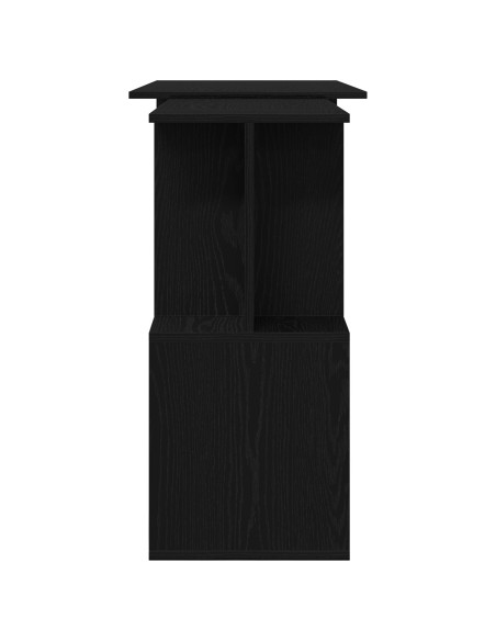 Scrivania  Nera Rovere 200x50x76 cm in Legno ingegnerizzato