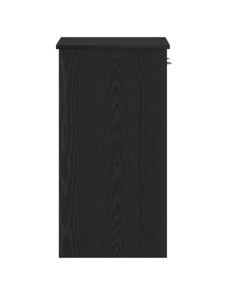 Scrivania Rovere Nero 80 x 40 x 75 cm Legno multistrato