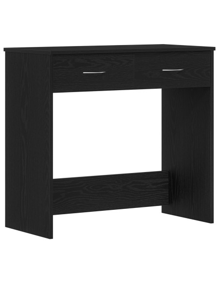 Scrivania  Nera Rovere 80x40x75 cm in Legno Ingegnerizzato