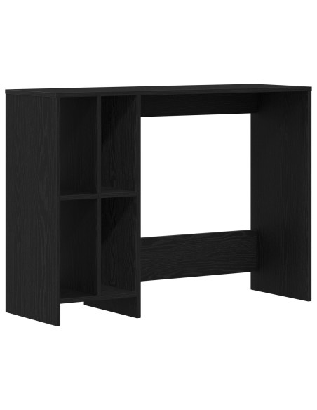 Scrivania  Nera in Rovere 102,5x35x75 cm in Legno Ingegnerizzato