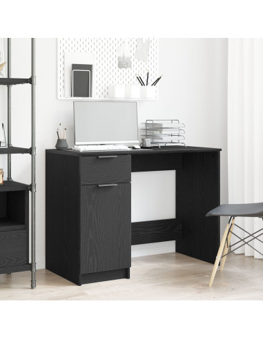 Scrivania Rovere Nero 100 x 50 x 75 cm Legno multistrato