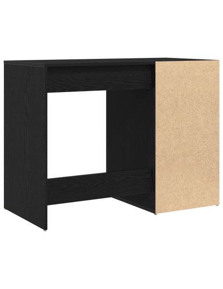 Scrivania  Nero Rovere 100x49x75 cm Legno ingegnerizzato