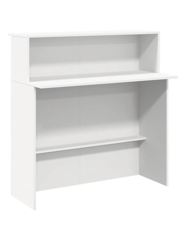 Banco Reception Bianco 200x50x103,5 cm in Legno Multistrato