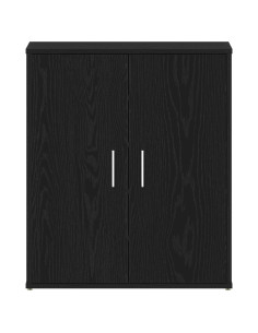 Mobile per scarpe Rovere Nero 60 x 35 x 70 cm Legno multistrato