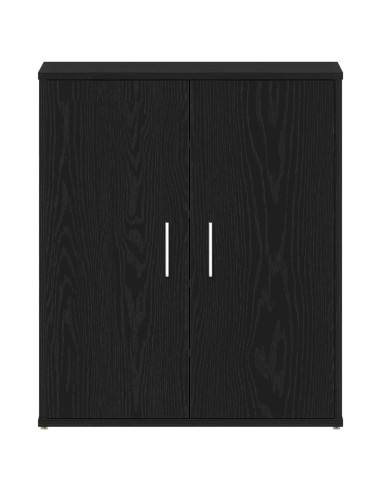 Mobile per scarpe Rovere Nero 60 x 35 x 70 cm Legno multistrato