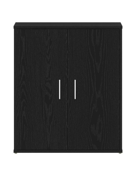 Armadio per scarpe  Nero Rovere 60x35x70 cm in legno ingegnerizzato