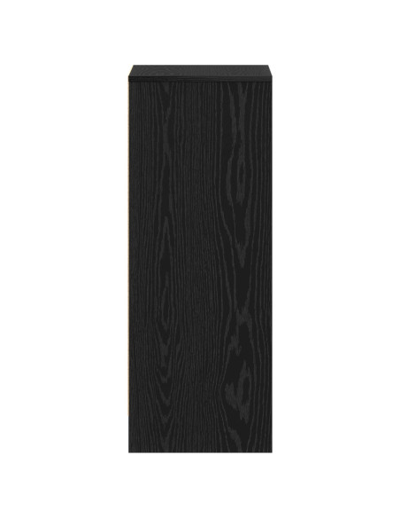 Mobile per scarpe  Nero Rovere 60x35x92 cm in legno ingegnerizzato