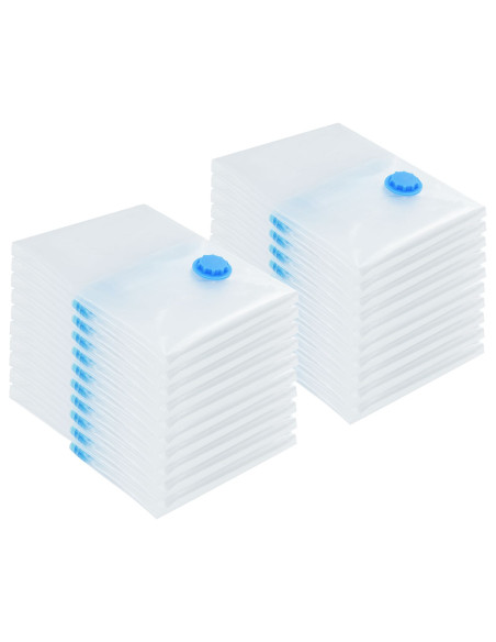 Sacchetti per Stoccaggio 20 pcs Trasparente e Blu 70 x 50 cm