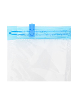 Sacchetti per Stoccaggio 10 pcs Trasparente e Blu 100 x 80 cm