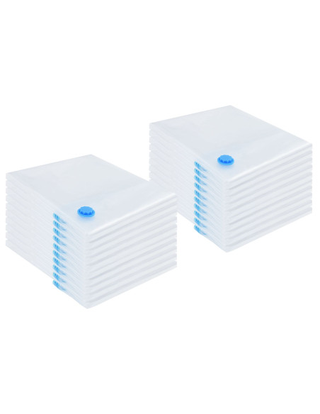 Sacchetti per Stoccaggio 20 pcs Trasparente e Blu 100 x 80 cm