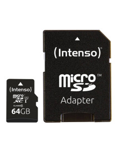 INTENSO MICRO SD UHS-I  PREMIUM CON INCL SD ADAPTER 64GB CONFEZIONE DA 3 PZ