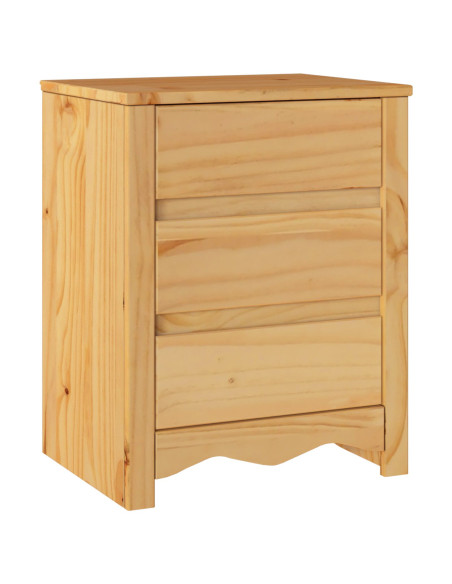 Comodino  ""DRAMMEN"" 45x35x56 cm in Legno Massello di Pino