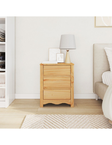 Tavolino da salotto con cassetto Drammen Rovere 45 x 35 x 56 cm