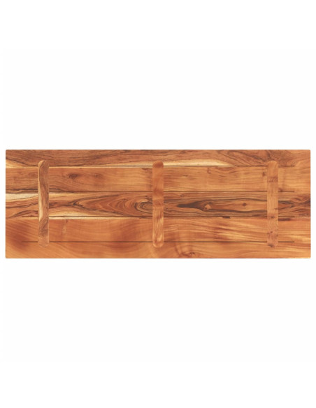 Piano Tavolo 140x60x3,8 cm Rettangolare Legno Massello Acacia
