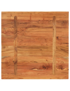 Piano Tavolo 70x70x2,5 cm Quadrato Legno Massello di Acacia