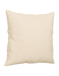 Set Divani 3 pz con Cuscini Beige in Tessuto Microfibra