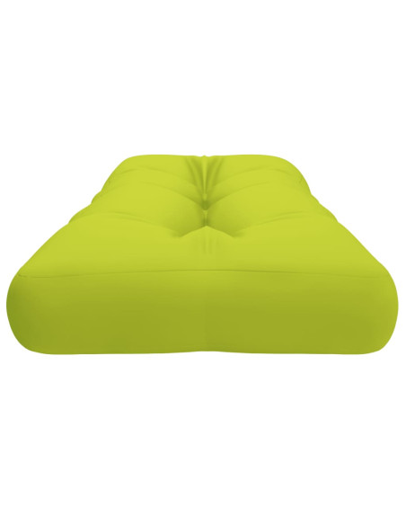 Cuscino per Pallet Verde Brillante 120x40x12 cm in Tessuto
