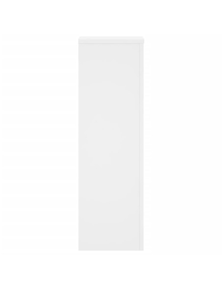 Supporti per Piante 2 pz Bianchi 25x25x80 cm Legno Multistrato