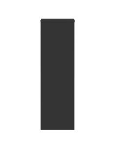 Supporti per Piante 2 pz Neri 25x25x80 cm Legno Multistrato