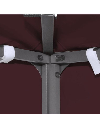 Copertura Superiore per Gazebo 310g/m² 3x3m Bordeaux