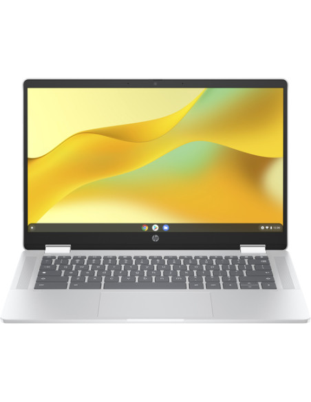 HP Chromebook x360 14b-cd0001nl Intel® N N100 35,6 cm (14") Touch screen HD 4 GB LPDDR5-SDRAM 128 GB eMMC Wi-Fi 6 (802.11ax) Ch