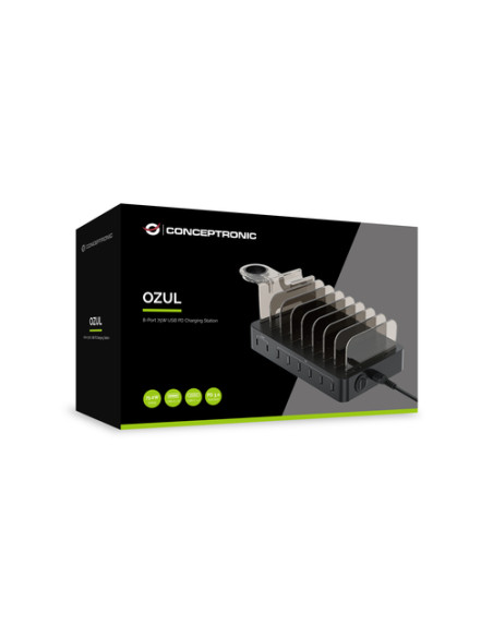 Conceptronic OZUL02B Caricabatterie per dispositivi mobili Universale Nero AC Interno