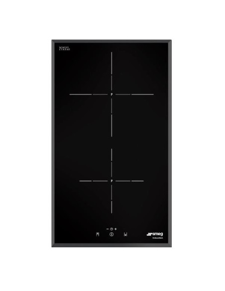 PIANO INDUZ DOMINO 2F 30CM NERO