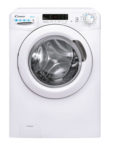 Candy Smart CSWS 4852DE/1-11 lavasciuga Libera installazione Caricamento frontale Bianco E