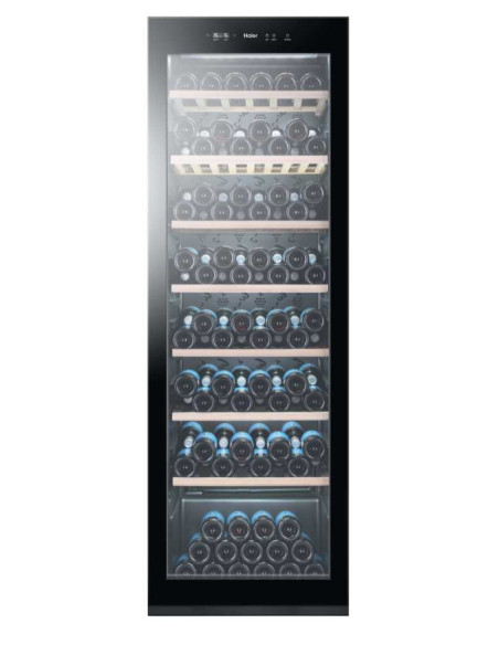 Haier Wine Bank 60 Serie 3 WS171GA Cantinetta vino con compressore Libera installazione Nero 166 bottiglia/bottiglie