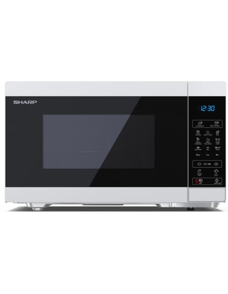 Sharp YC-MG81E-W forno a microonde Nero, Bianco Microonde con grill Superficie piana 28 L 900 W