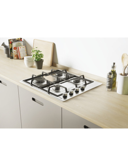 Candy Idea CHG6LX Acciaio inox Da incasso 60 cm Gas 4 Fornello(i)
