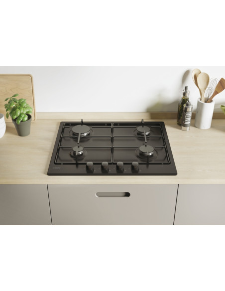 Candy Idea CHW6BRBB Nero Da incasso 60 cm Gas 4 Fornello(i)
