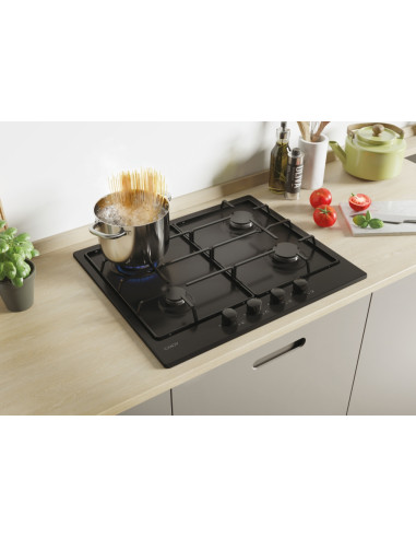 Candy Idea CHW6BRBB Nero Da incasso 60 cm Gas 4 Fornello(i)