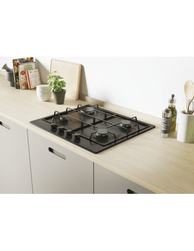 Candy Idea CHW6BRBB Nero Da incasso 60 cm Gas 4 Fornello(i)